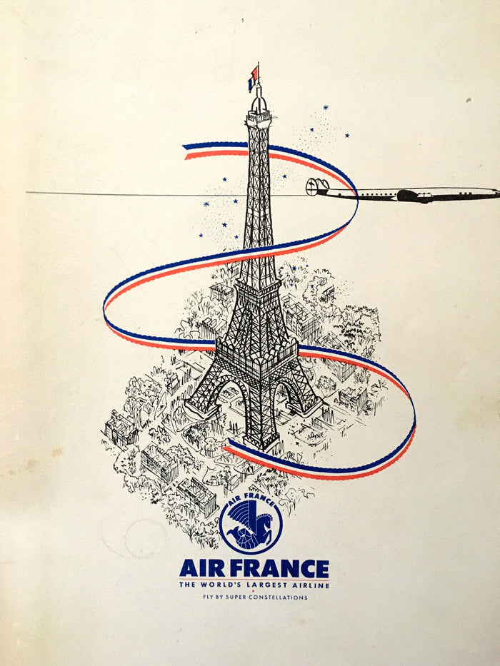 (Menu)  April in Paris Ball, Waldorf-Astoria Hotel.  [1955].