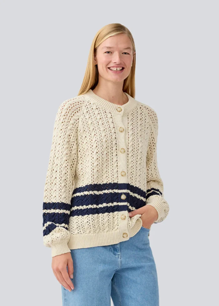 METTE CARDIGAN in Summer Sand by Modstrom