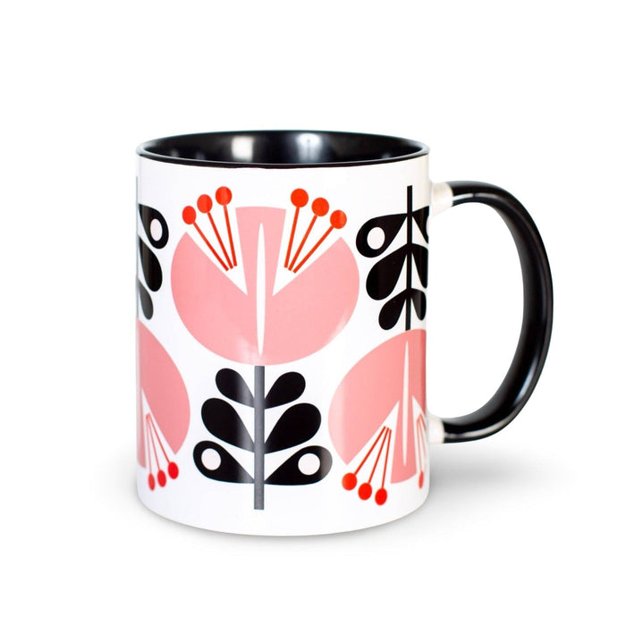 Mod Lounge Paper Company - Pink Lily Flower Coffee Mug