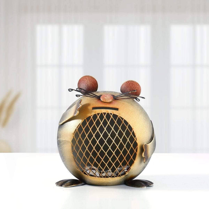 Mouse Piggy Bank - Whimsical Home Decor