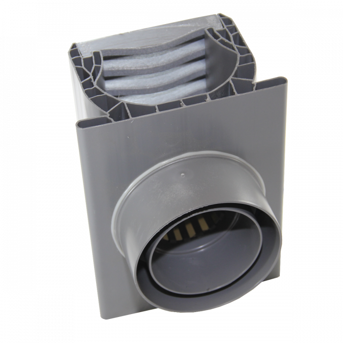 NDS - 2351 - 7'' Spee-D Channel with Grate and 3'' & 4" Bottom Outlet