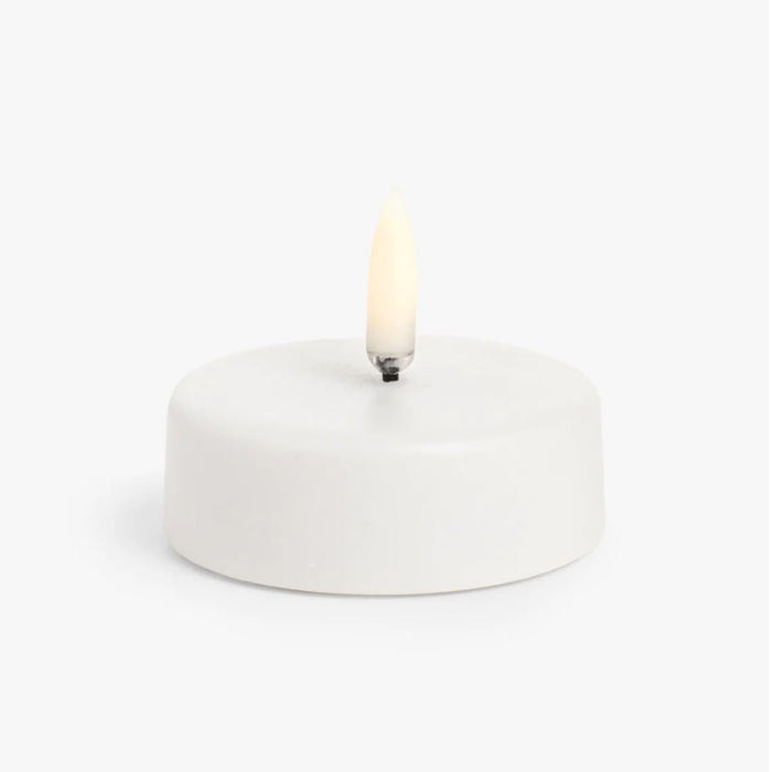 Nordic White Smooth | Flameless Maxi Tealight Candle | Remote Controllable - Suzie Anderson Home