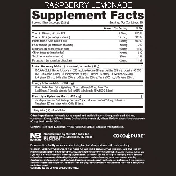 NutraBio Amino Kick 30 Servings