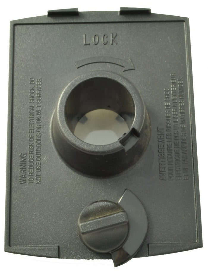 Oreck Bag Door, Buster B/Housekeeper with Shurlok Pin Black SKU 09-73014-51