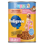 Pedigree Puppy Chopped Ground Dinner Chicken & Beef Wet Puppy Food - 13.2 oz - 12 Pack