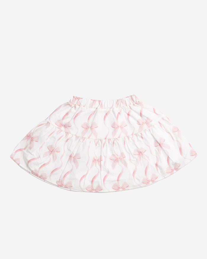 Petite Hailey Liah Skirt in Pink Bows