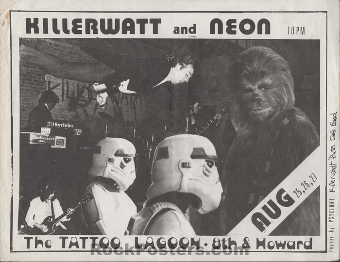 PK-19 - Killerwatt Neon - 1980s Flyer - Killerwatt - Excellent