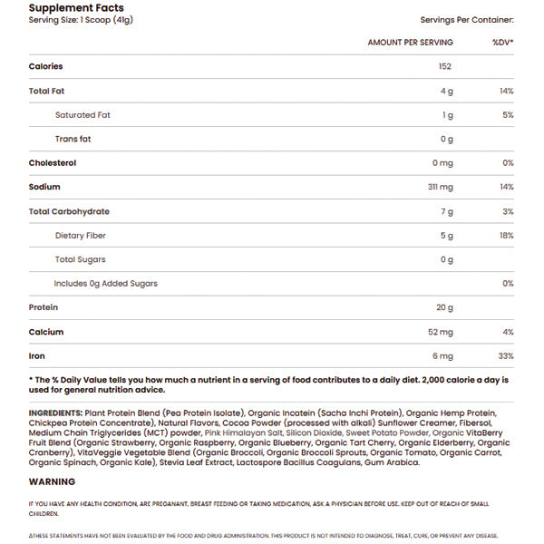 RSP Nutrition TrueFit Plant Protein 20 Servings