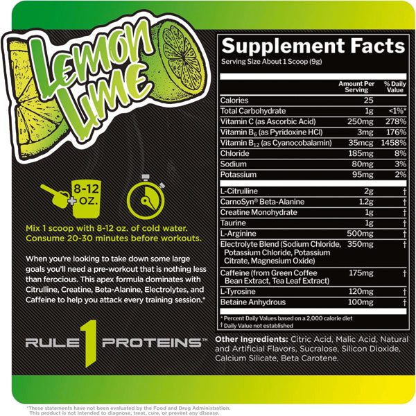 Rule1 Roar Pre-Workout 30 Servings