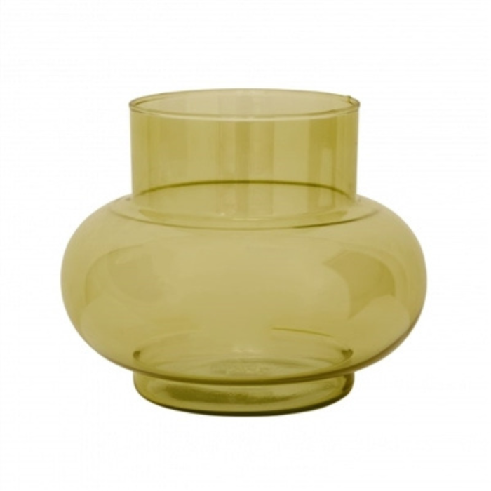 Short Tummy Recycled Glass Vase