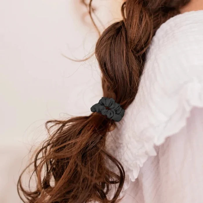 Silk Elasticated Hair Scrunchies - Pack Of 2