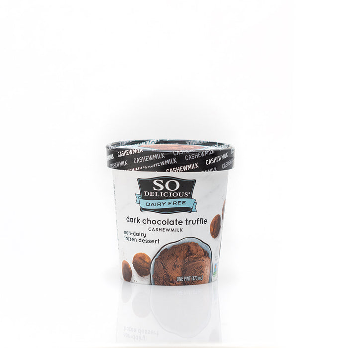 So Delicious Dark Chocolate Truffle Ice Cream Pint 473ml