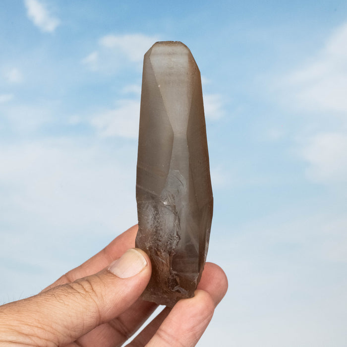 Tangerine Lemurian Seed Quartz Crystal 137 g 114x34mm - InnerVision Crystals