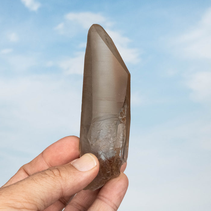 Tangerine Lemurian Seed Quartz Crystal 137 g 114x34mm - InnerVision Crystals