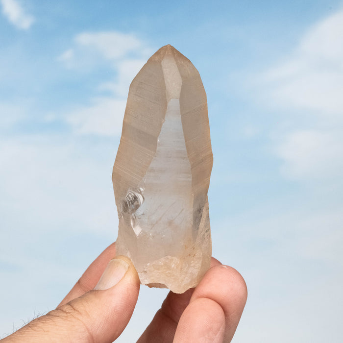 Tangerine Lemurian Seed Quartz Crystal *DT 135 g 93x34mm - InnerVision Crystals