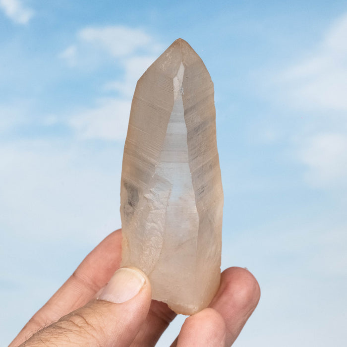 Tangerine Lemurian Seed Quartz Crystal *DT 135 g 93x34mm - InnerVision Crystals