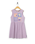 Vacay Kids Dress in Purple