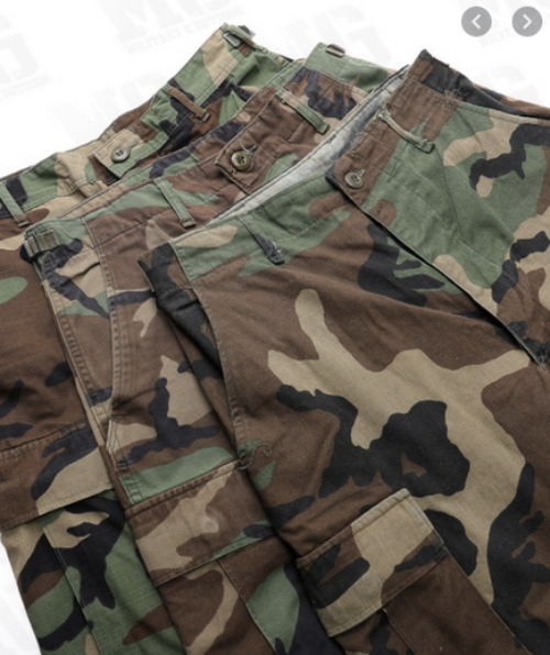 Vintage US Army BDU Cargo Combat Pants – Genuine Woodland Camo